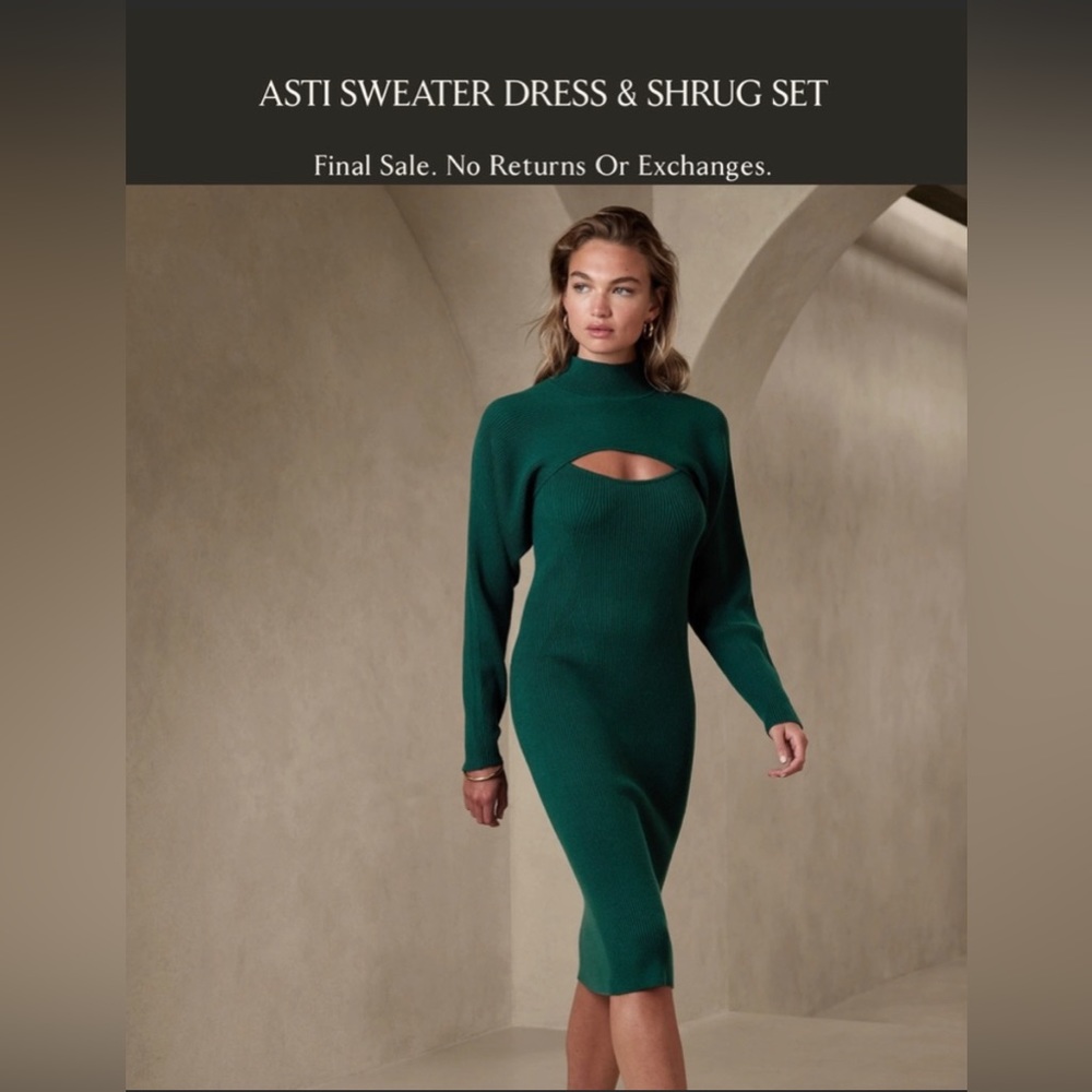 Banana Republic Ribbed Sweater Dress